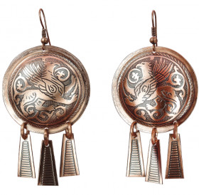Noisy earrings "Suzdal griffin"