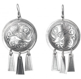 Noisy earrings "Suzdal griffin"