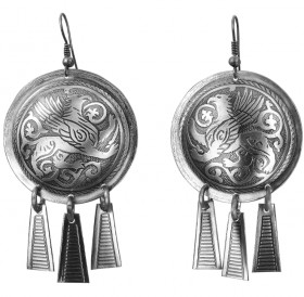 Noisy earrings "Suzdal griffin"