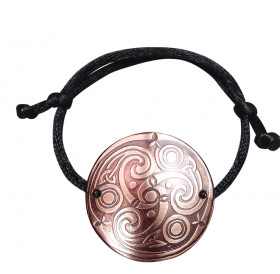 Bracelet-lace "Three-legged Kolovrat". Embossing
