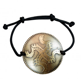 Bracelet-lace "Solntsevorot". Embossing