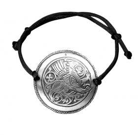 Bracelet-lace "Suzdal griffin". Embossing