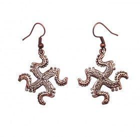 Earrings slotted "Solntsevorot"