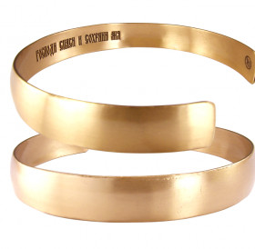 Bracelet "Save and Preserve" narrow. Text inside