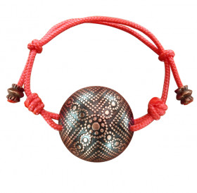 Spherical bracelet-lace "Arable land"
