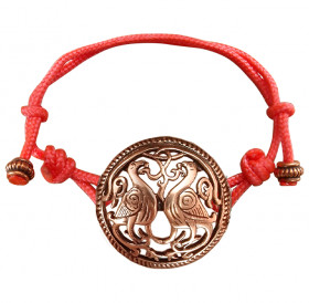 Bracelet-lace "Suzdal pigeons"
