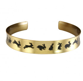 Bracelet-motivator concave "Hares"