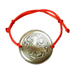Bracelet-lace "Suzdal lion". Embossing