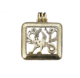 Slotted pendant "Double-headed griffin"