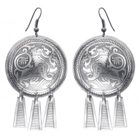 Noisy earrings "Suzdal lion"