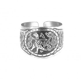 Ring "Bird with entwined tail"