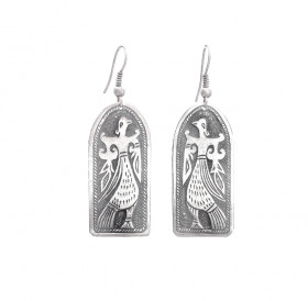 Earrings "Virgo-bird"