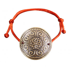 Bracelet-lace "Prosperity". Embossing