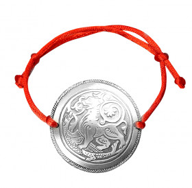 Bracelet-lace "Suzdal lion". Embossing