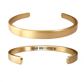 Hard bracelet thickness 2.5 mm "Save and Save" (text inside)