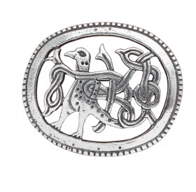 Brooch "Bird with entwined tail"
