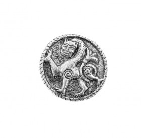 Button "Novgorod lion"