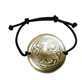 Bracelet-lace "Suzdal lion". Embossing
