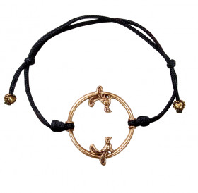 Bracelet-lace "Birds in a ring"