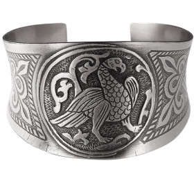 Concave bracelet "Suzdal bird"