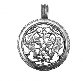 Slotted pendant "Suzdal hawks"