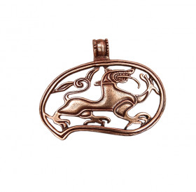 Slotted pendant "Lut-beast"