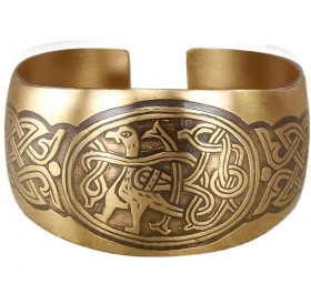 Bracelet "Peaceful bird with intertwined tail"