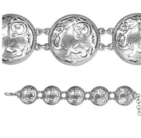 Slotted bracelet "Suzdal lion"