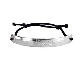 Bracelet-lace "Prayer to Jesus". Light coloured