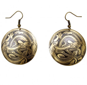 Earrings "Celtic Interlaced Dogs"