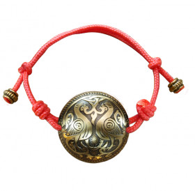 Spherical bracelet-lace "Suzdal pigeons"