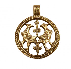 Slotted pendant "Terekhovskie birds"