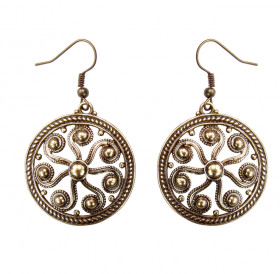 Earrings slotted "Segner's wheel"