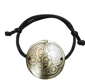Bracelet-lace "Three-legged Kolovrat". Embossing