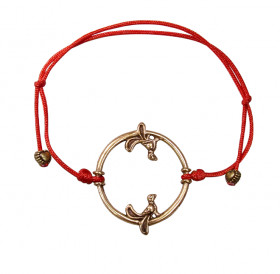 Bracelet-lace "Birds in a ring"