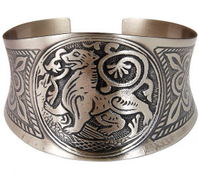 Concave bracelet "Suzdal lion"