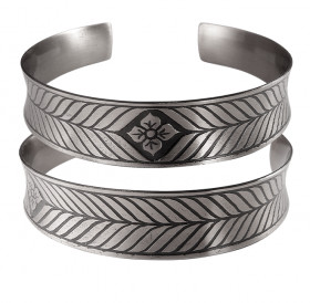 Concave bracelet "Fern flower"