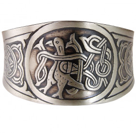 Concave bracelet "Bird with intertwined tail"