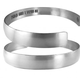 Bracelet "Save and Preserve" narrow. Text inside