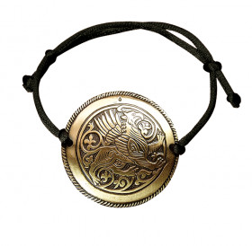 Bracelet-lace "Suzdal griffin". Embossing