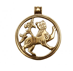 Slotted pendant "Mighty lion"