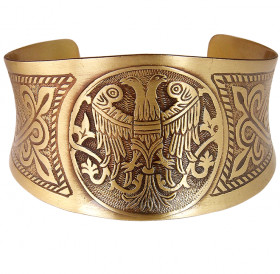 Concave bracelet "Two-headed bird"