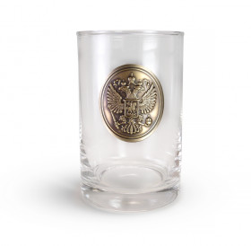 Glass with brass overlay "Double-headed eagle"