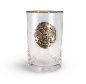 Glass with brass overlay "Double-headed eagle"