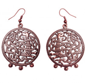 Slotted earrings "Unknown animal"