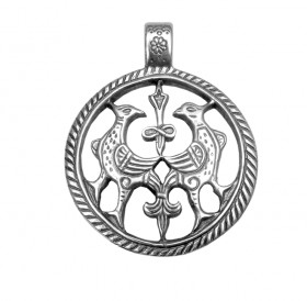 Slotted pendant "Terekhovskie birds"