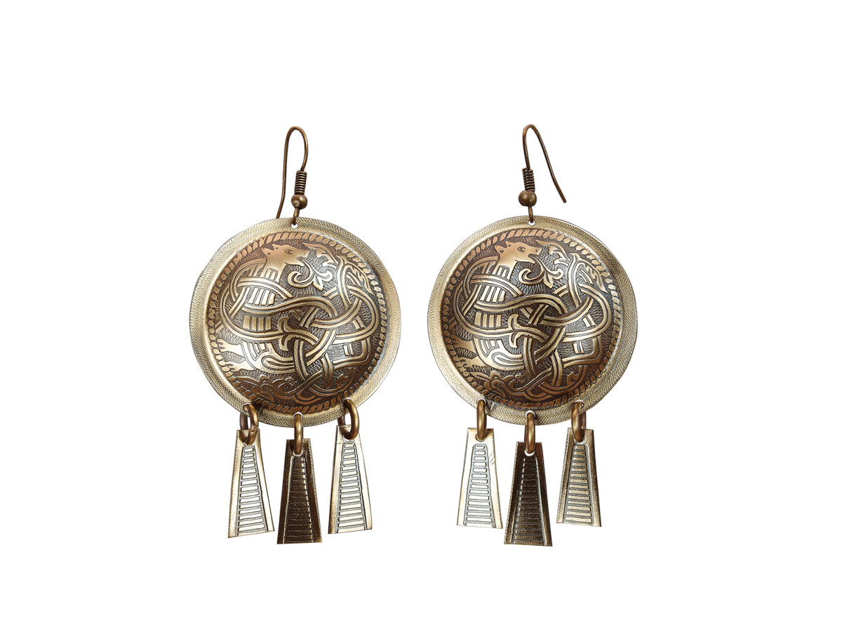 Noisy earrings "Unknown animal"