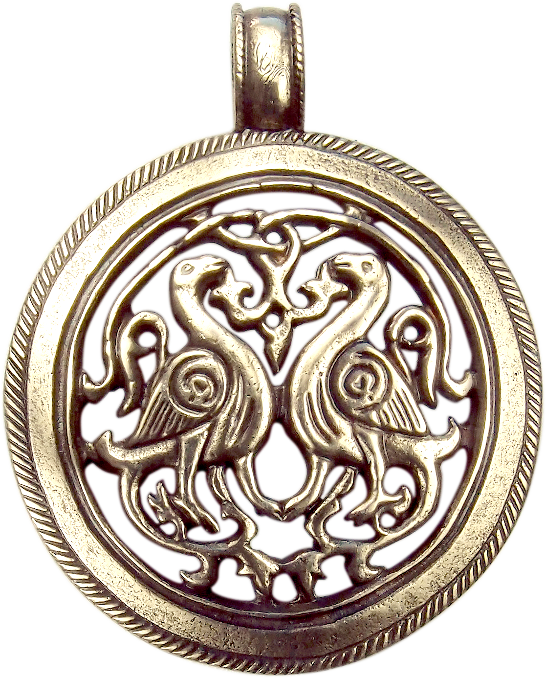 Slotted pendant "Suzdal pigeons"