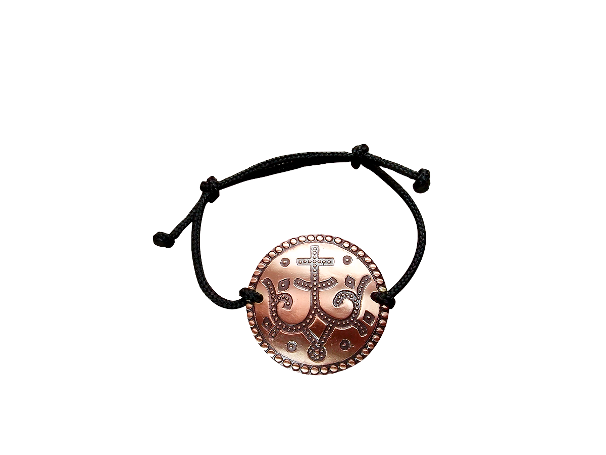 Bracelet-lace "Prosperous cross"