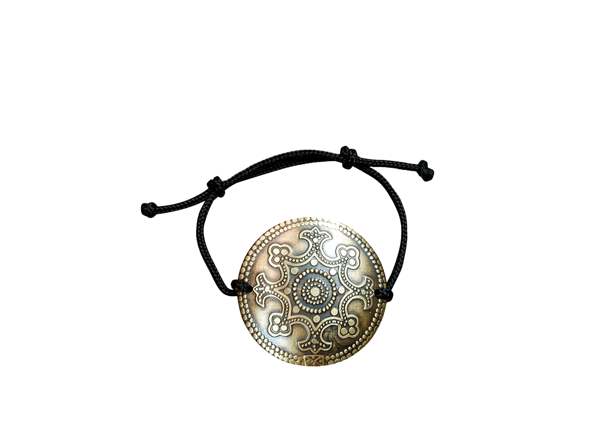 Bracelet-lace "Goodwill". Embossing